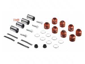 CALIPER DUST RUBBER AND PIN SET