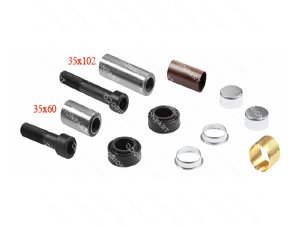 CALIPER DUST RUBBER AND PIN SET