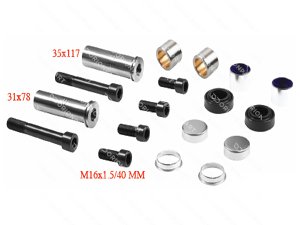 CALIPER DUST RUBBER AND PIN SET