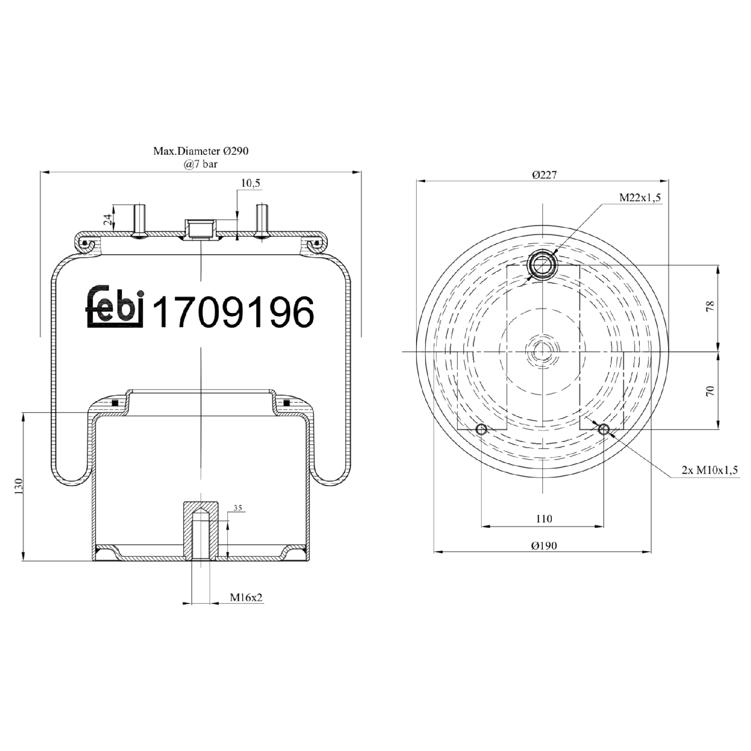 H 20 211/2 – Yağ filtresi –  MANN FILTER