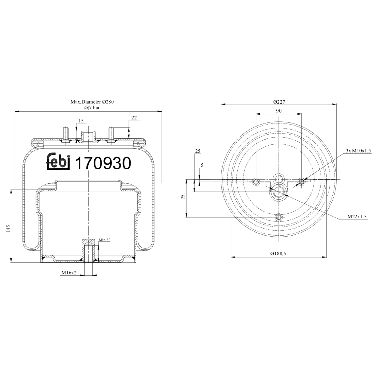 H 34 1280/4 – EDM filtresi –  MANN FILTER