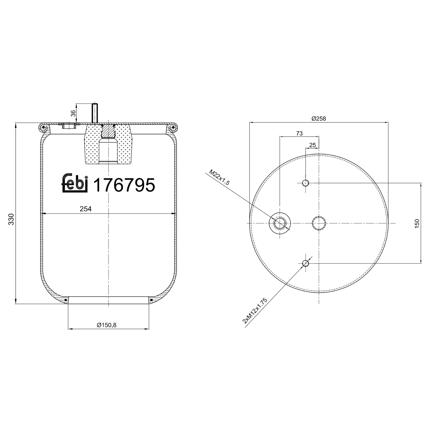 H 25 595 – Yağ filtresi –  MANN FILTER