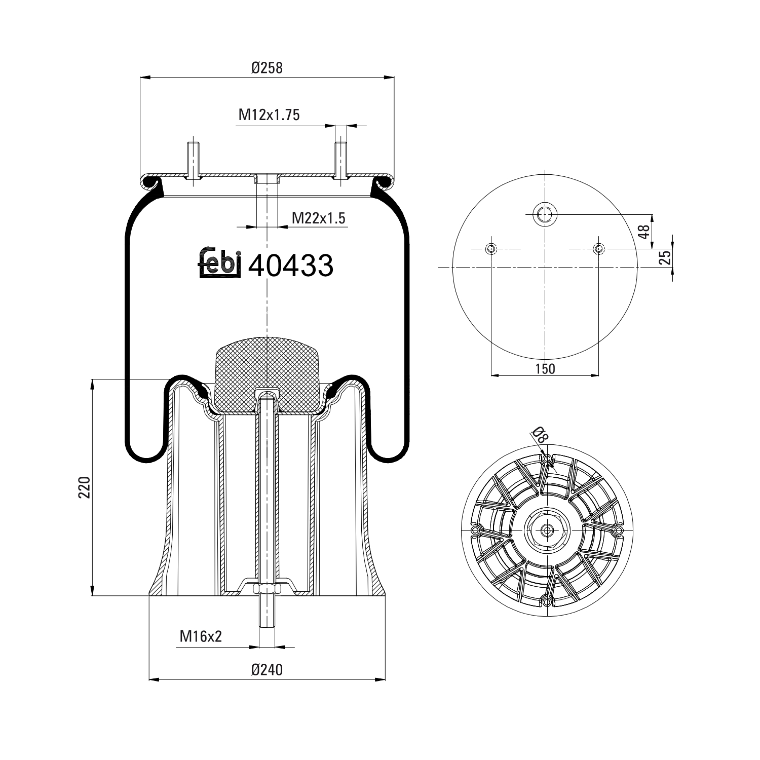 Üst Ölçülü Piston Hava presi için –  FEBI BILSTEIN