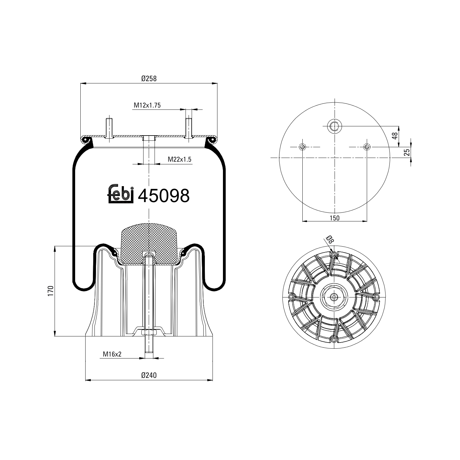 Üst Ölçülü Piston Hava presi için –  FEBI BILSTEIN